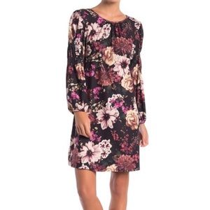 Spense | Smocked Detail Printed Swing Dress *NWT*